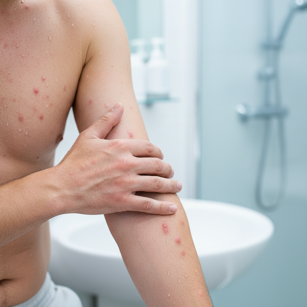 Būdingi alergijos vandeniui simptomai