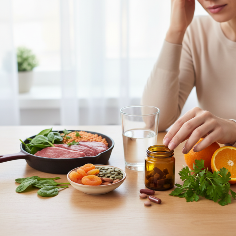 Geležies trūkumas ir galvos svaigimas: kaip tai sumažinti?