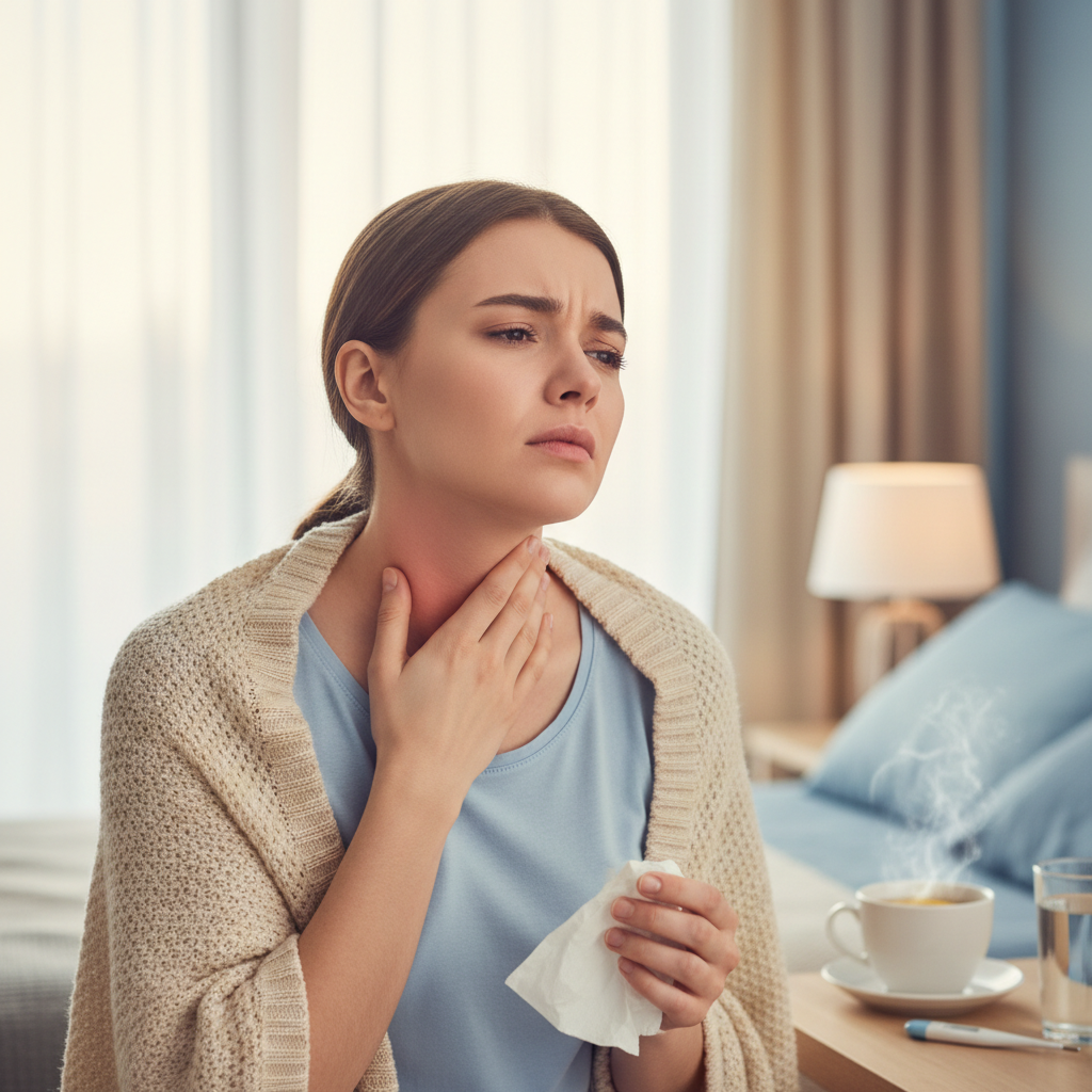 Kai gerklė serga kokie požymiai įspėja?